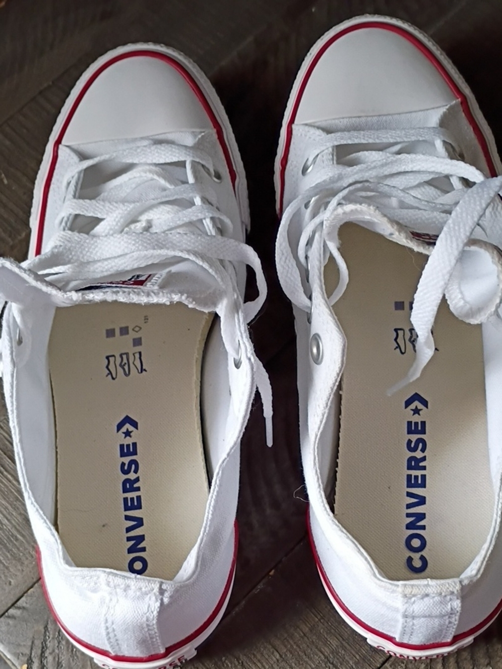 Converse All Star Classic Unisex White Low Top Sneakers Size Men's 8 / Wm's 10 - Picture 10 of 16